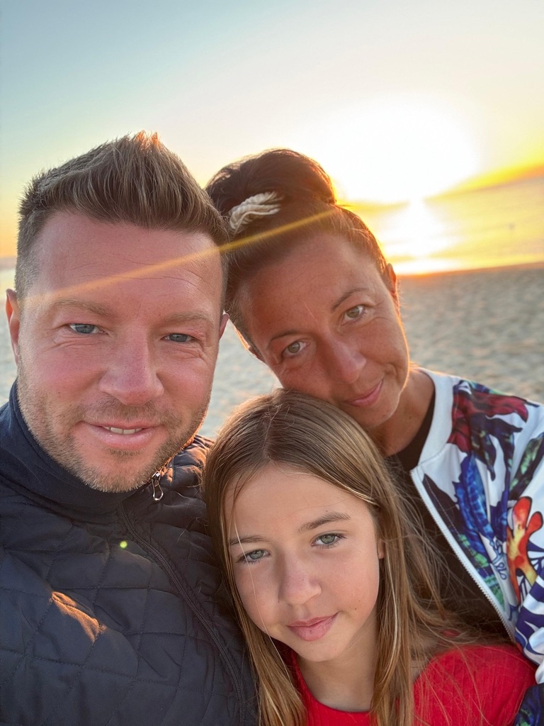 David Schneider mit seiner Familie